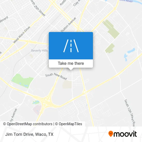 Jim Tom Drive map