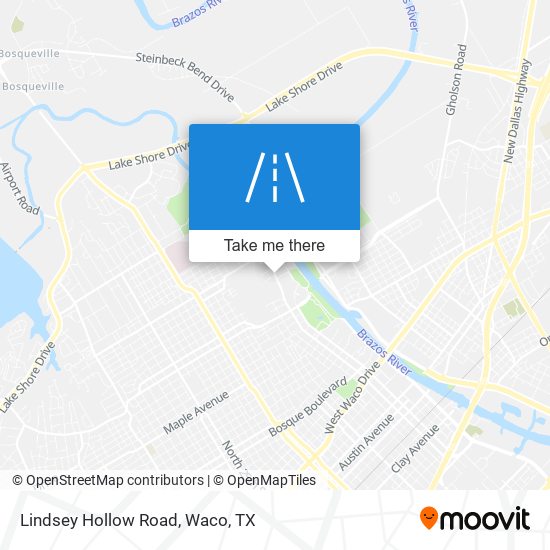 Lindsey Hollow Road map