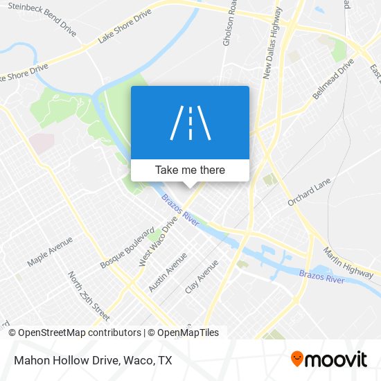 Mahon Hollow Drive map