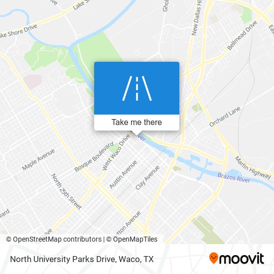 North University Parks Drive map