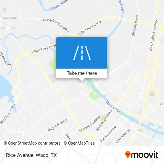 Rice Avenue map