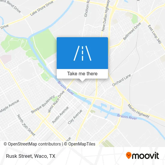 Rusk Street map