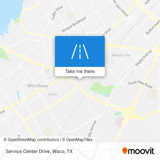 Service Center Drive map