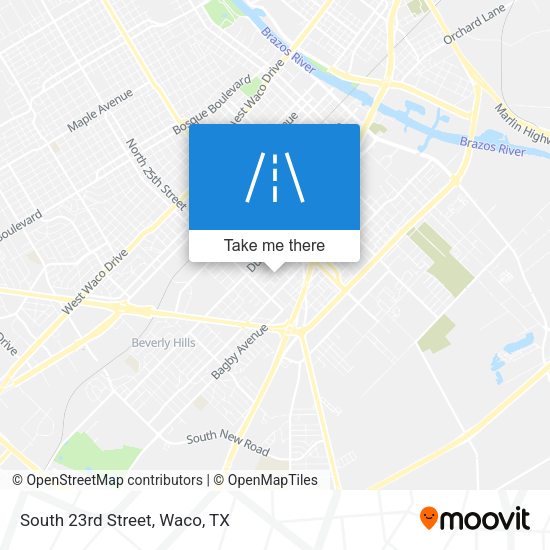 Mapa de South 23rd Street