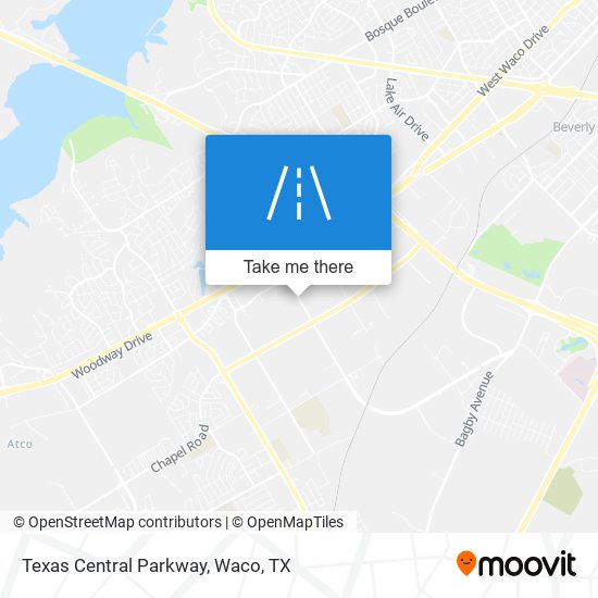 Texas Central Parkway map