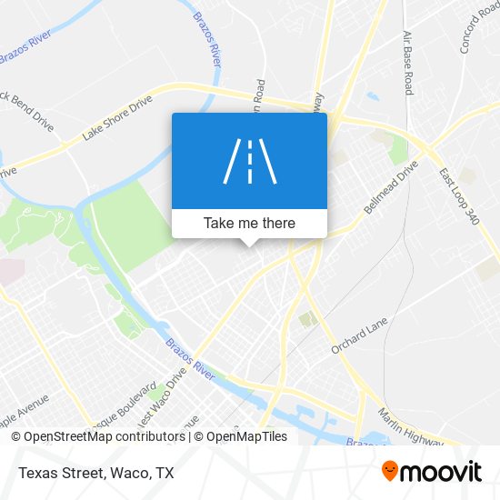 Mapa de Texas Street