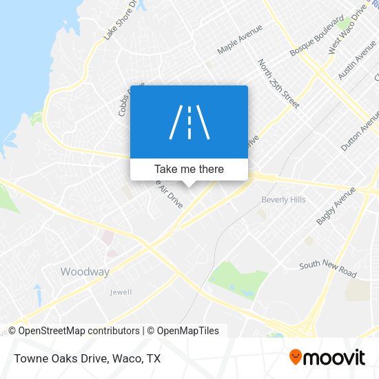 Towne Oaks Drive map