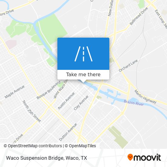 Waco Suspension Bridge map