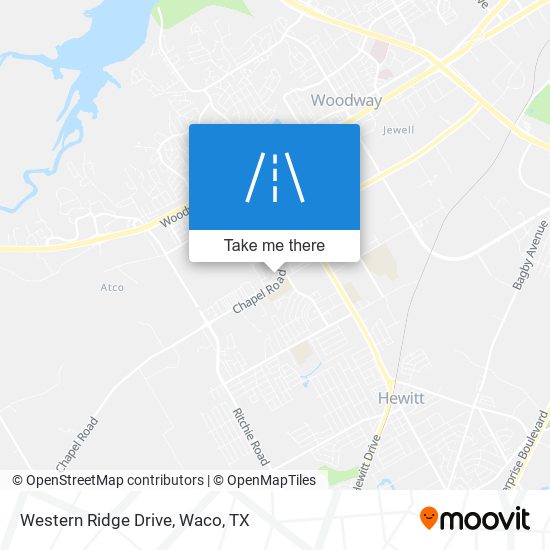 Mapa de Western Ridge Drive