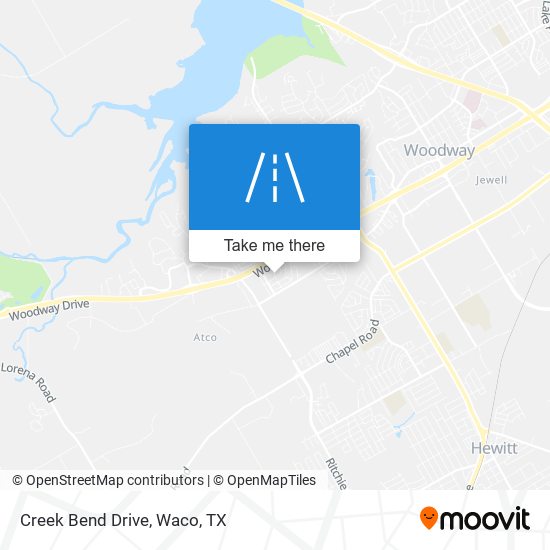 Creek Bend Drive map