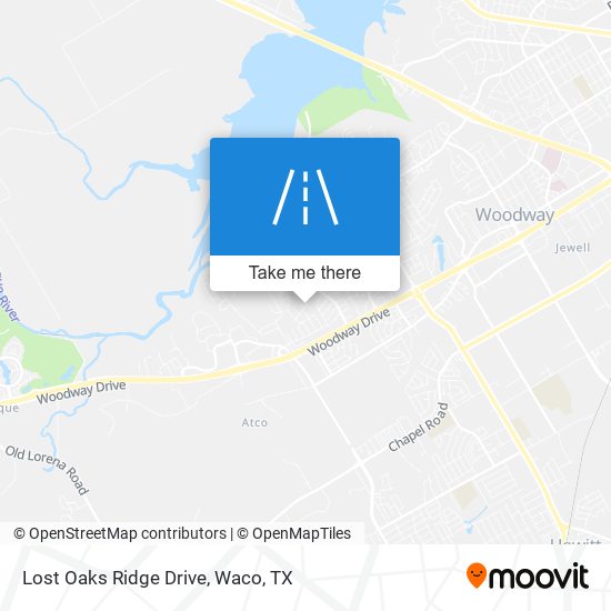 Lost Oaks Ridge Drive map