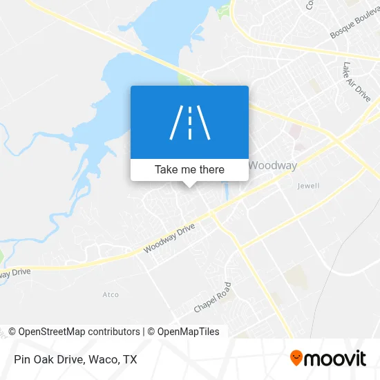Pin Oak Drive map