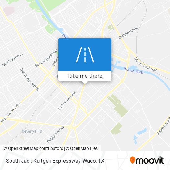 South Jack Kultgen Expressway map