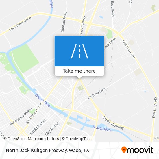 North Jack Kultgen Freeway map