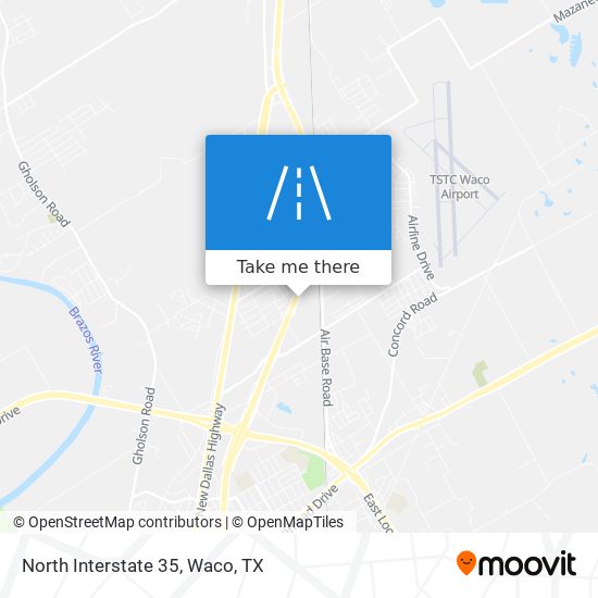 North Interstate 35 map