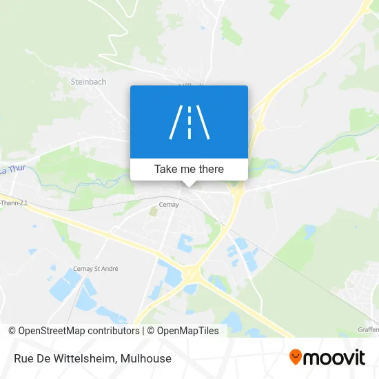 Rue De Wittelsheim map