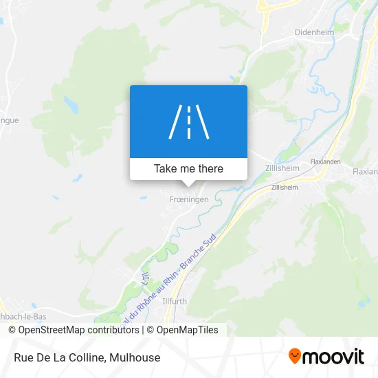 Rue De La Colline map