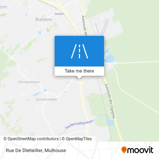 Rue De Dietwiller map