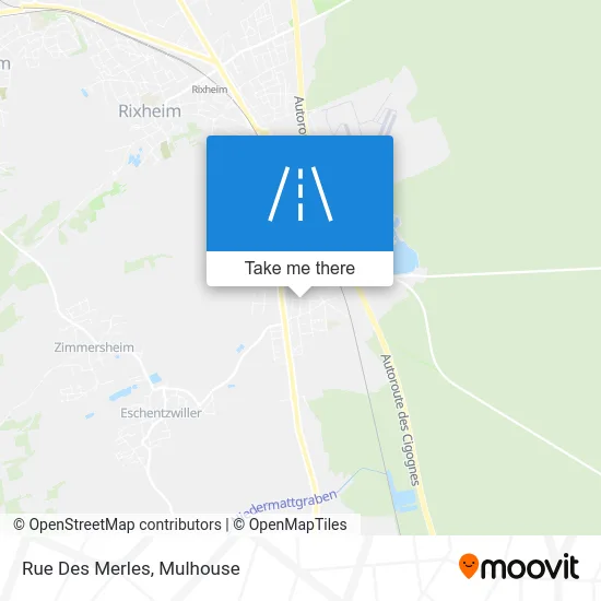 Rue Des Merles map