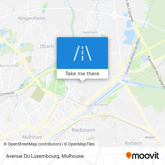 Mapa Avenue Du Luxembourg