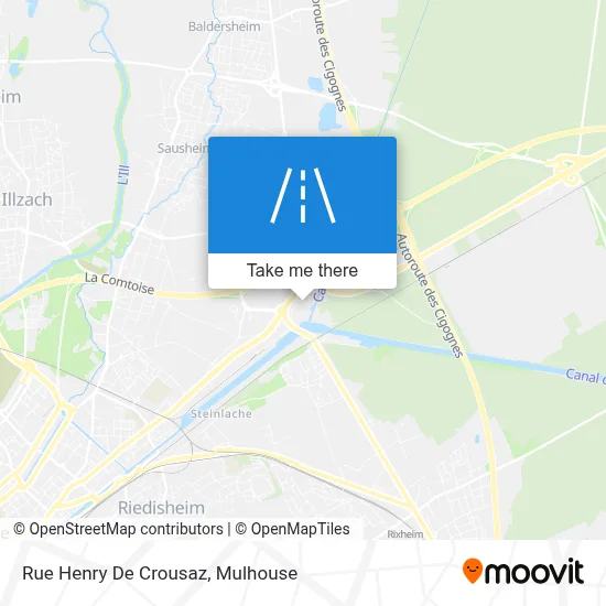 Rue Henry De Crousaz map