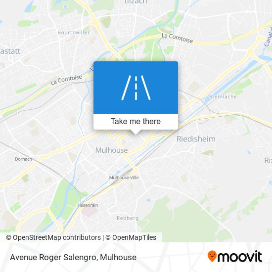 Mapa Avenue Roger Salengro