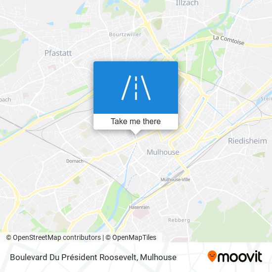 Mapa Boulevard Du Président Roosevelt