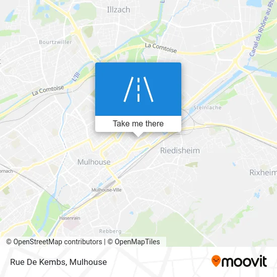 Rue De Kembs map