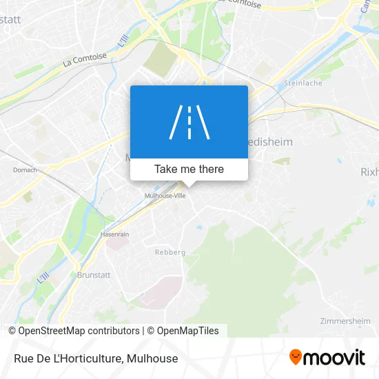 Rue De L'Horticulture map