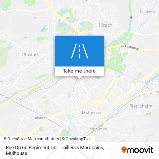 Mapa Rue Du 6e Régiment De Tirailleurs Marocains