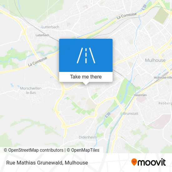 Rue Mathias Grunewald map