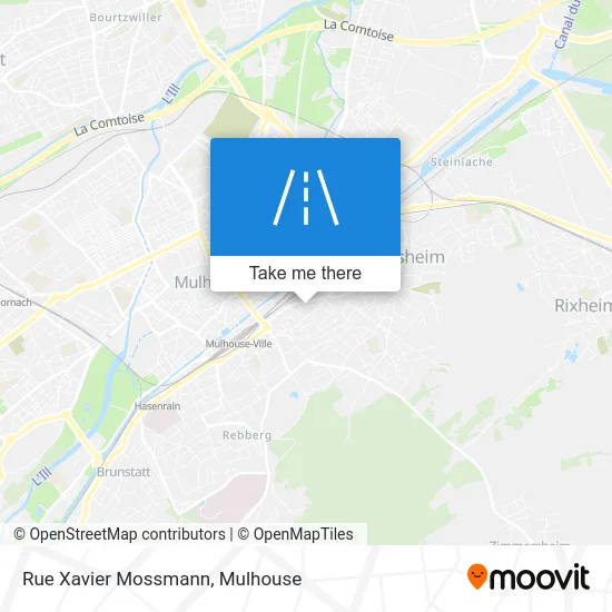 Rue Xavier Mossmann map