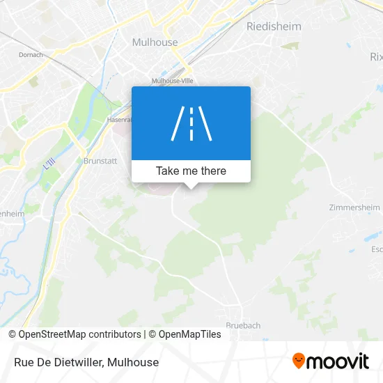Rue De Dietwiller map