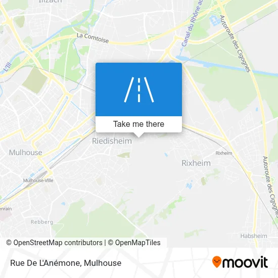 Rue De L'Anémone map