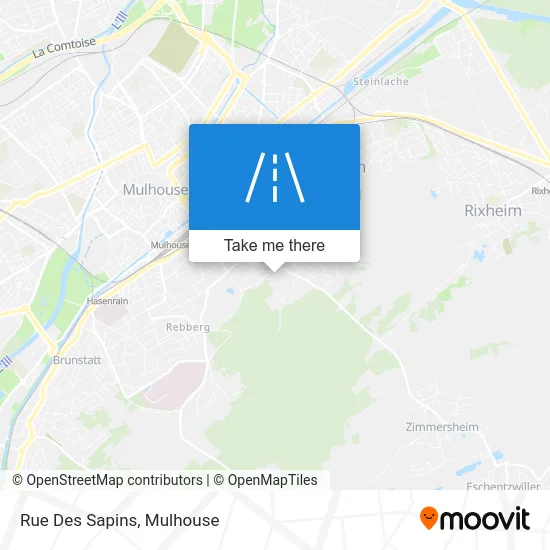 Rue Des Sapins map