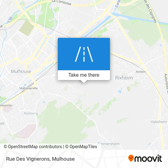 Rue Des Vignerons map