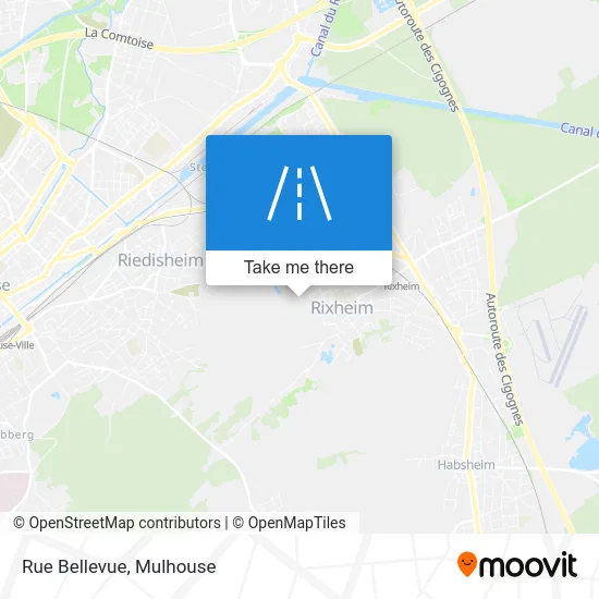 Rue Bellevue map