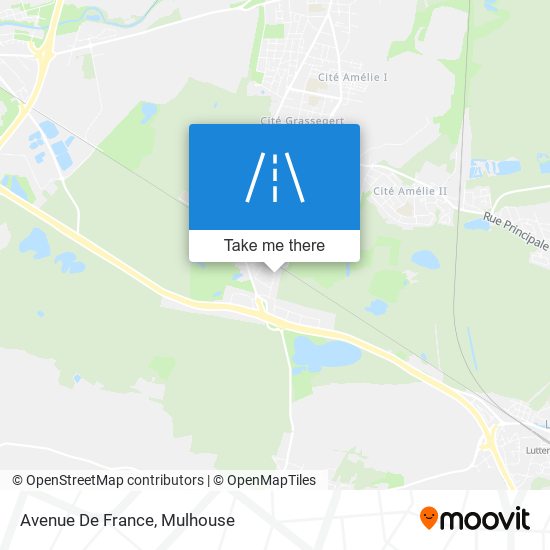 Mapa Avenue De France