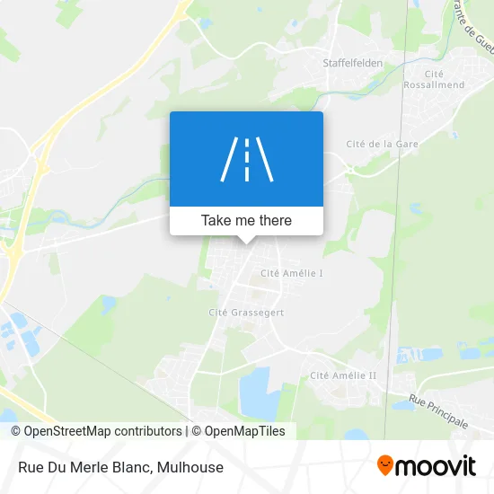 Rue Du Merle Blanc map