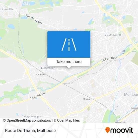 Route De Thann map