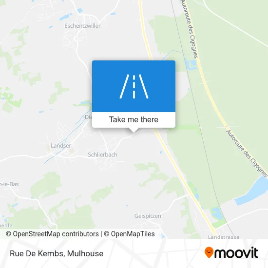Rue De Kembs map