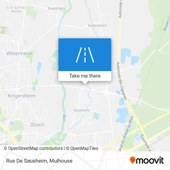 Rue De Sausheim map