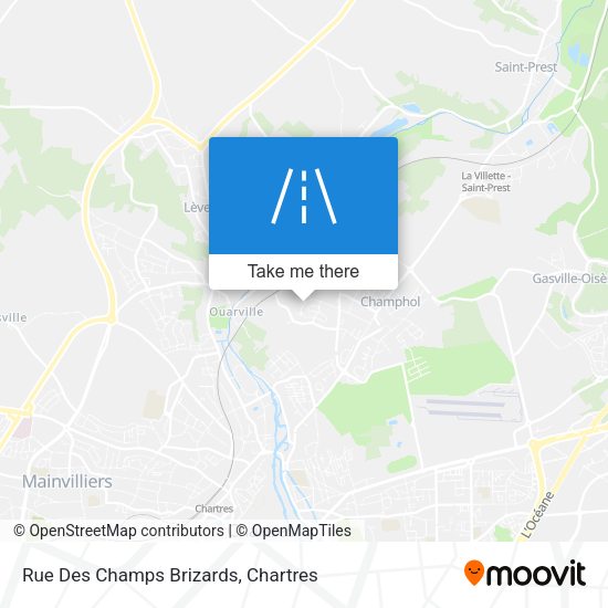 Rue Des Champs Brizards map