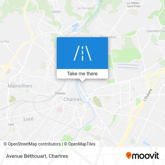 Avenue Béthouart map