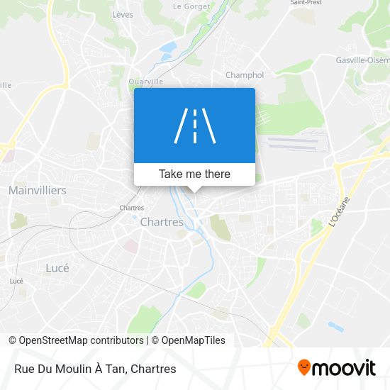 Rue Du Moulin À Tan map