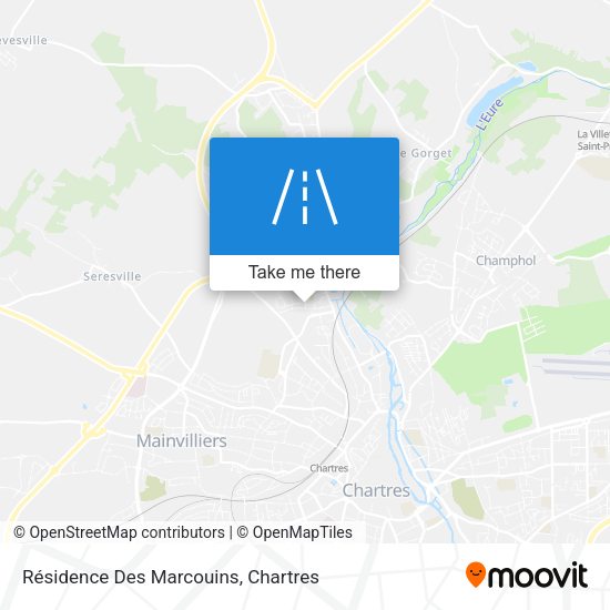 Résidence Des Marcouins map