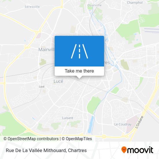 Rue De La Vallée Mithouard map