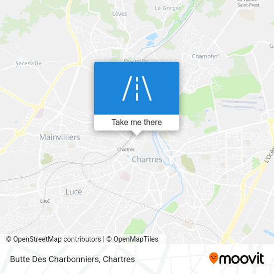 Butte Des Charbonniers map