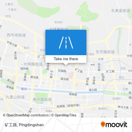 矿工路 map