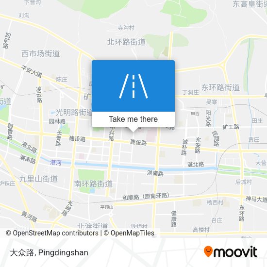 大众路 map